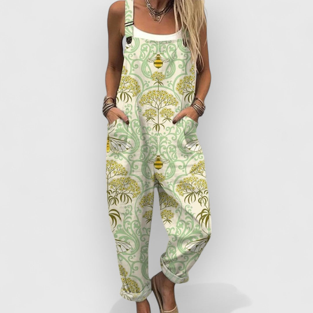 Briony™ | Çiçek Desenli Vintage Tulum