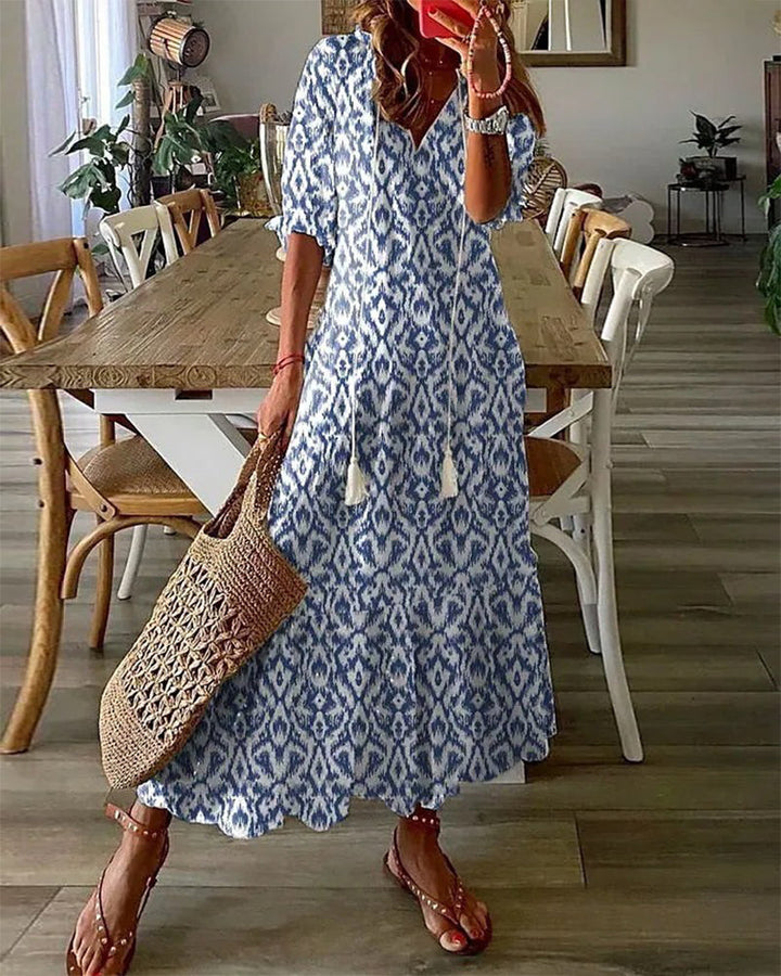 Dianna™ | Boho Karın Kapama Elbisesi