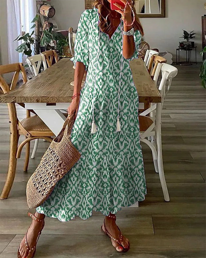Dianna™ | Boho Karın Kapama Elbisesi