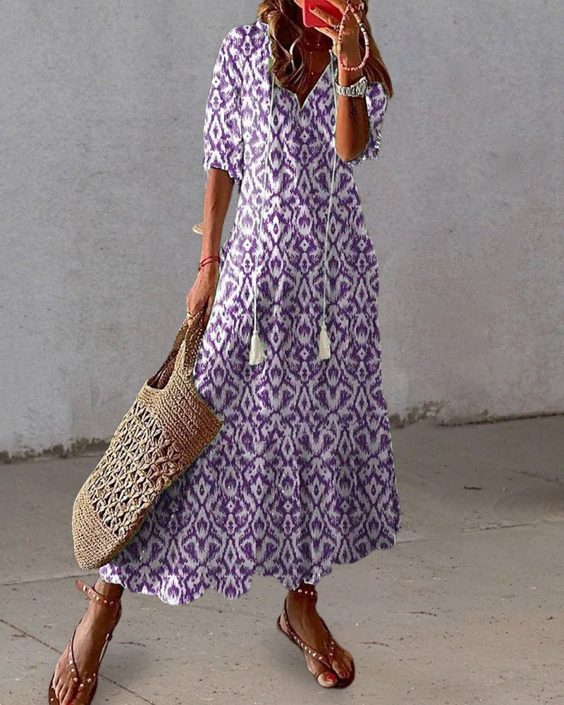 Dianna™ | Boho Karın Kapama Elbisesi