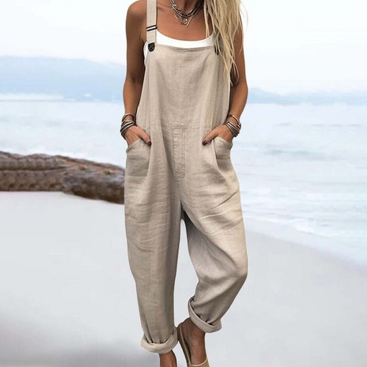 Haki Düz Askısız Tulum