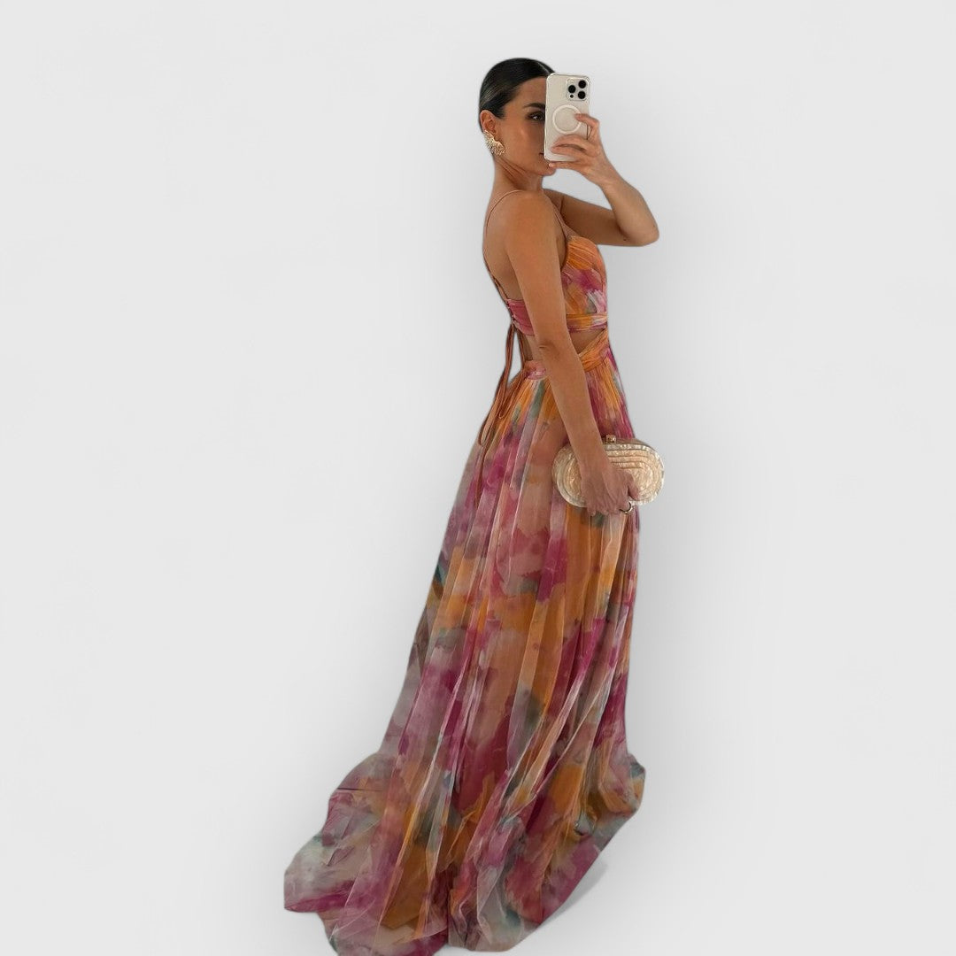 Verity™ | Çiçek Desenli Maxi Elbise