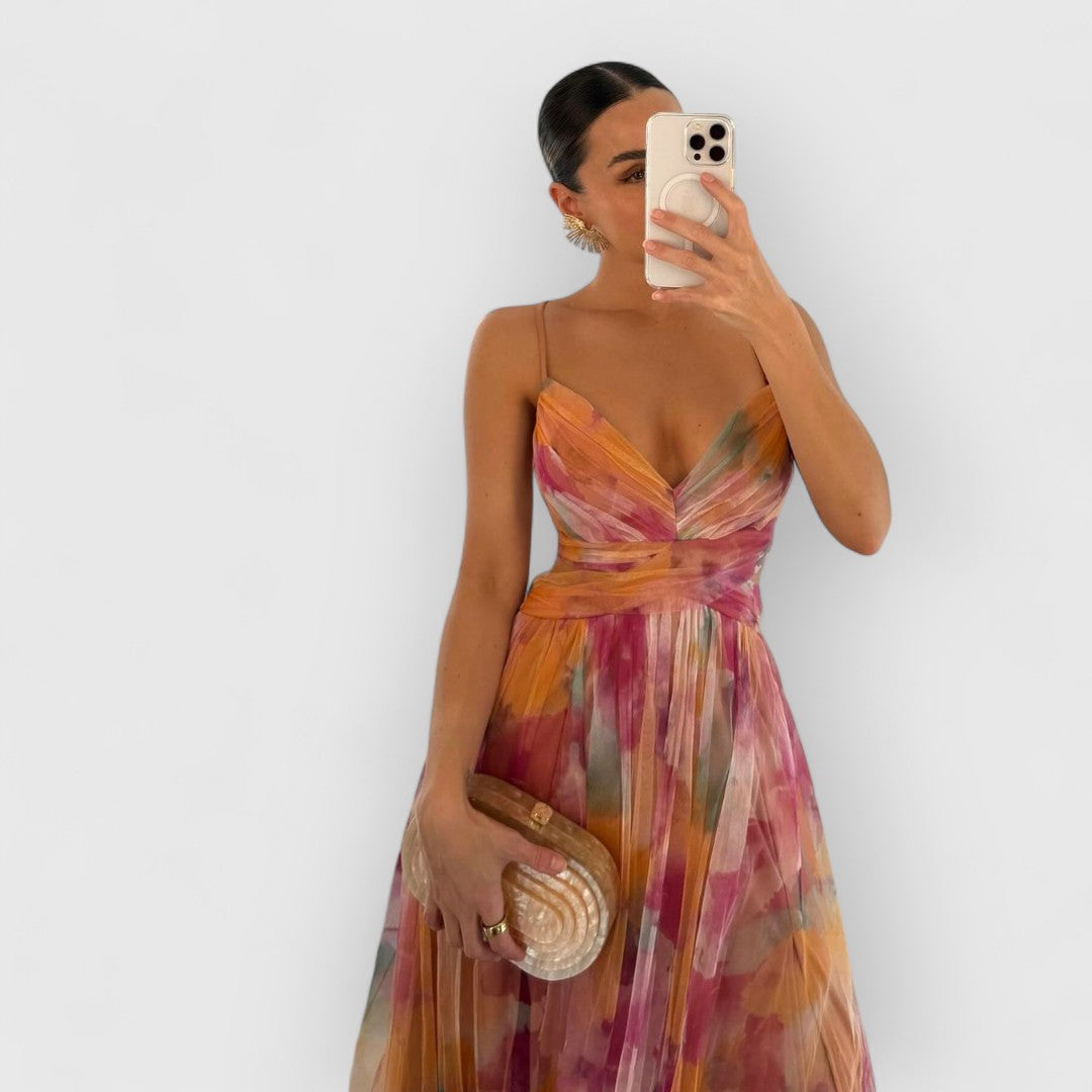 Verity™ | Çiçek Desenli Maxi Elbise