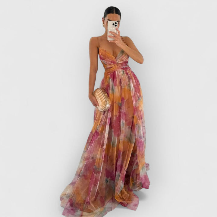 Verity™ | Çiçek Desenli Maxi Elbise