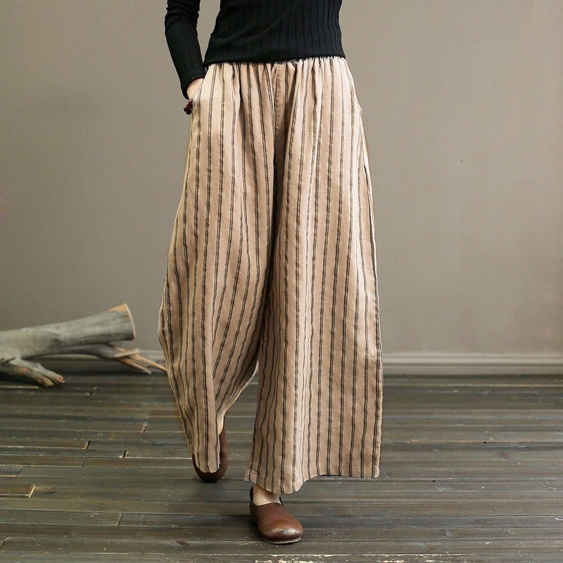 Seriva™ | Çizgili Flare Pantolon