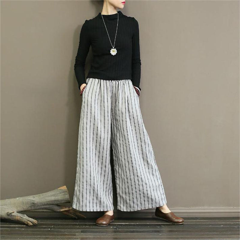 Seriva™ | Çizgili Flare Pantolon