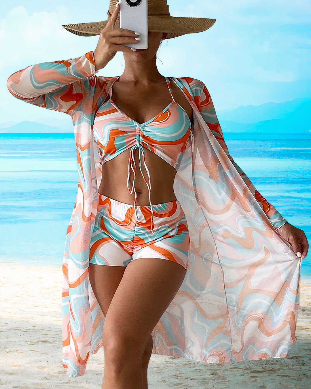 AMALFI™ | Yüksek Bel Bikini Takımı ve Üstü