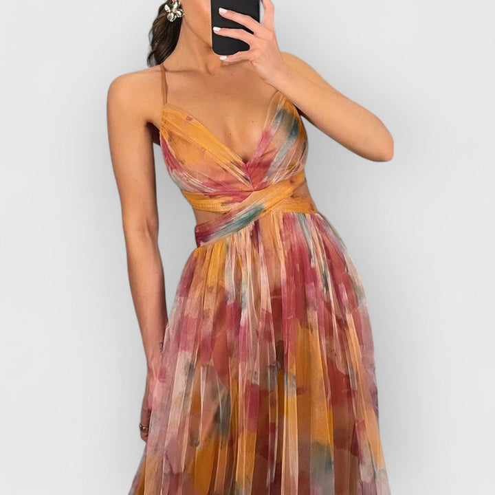 Verity™ | Çiçek Desenli Maxi Elbise