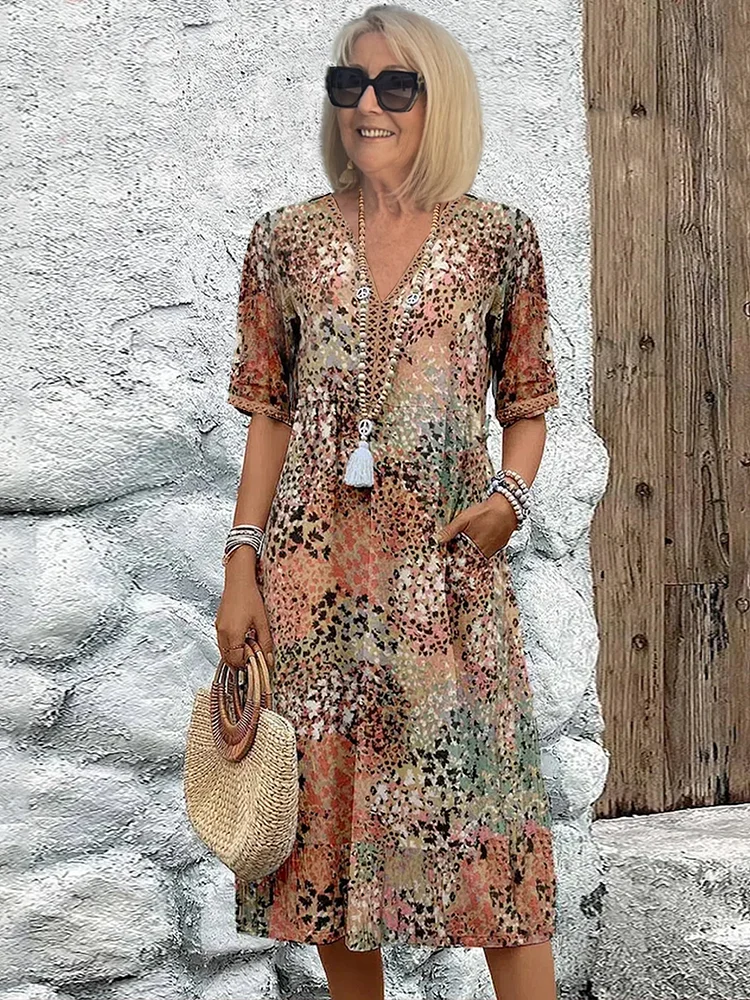 Florencia™ | Canlı Midi Elbise
