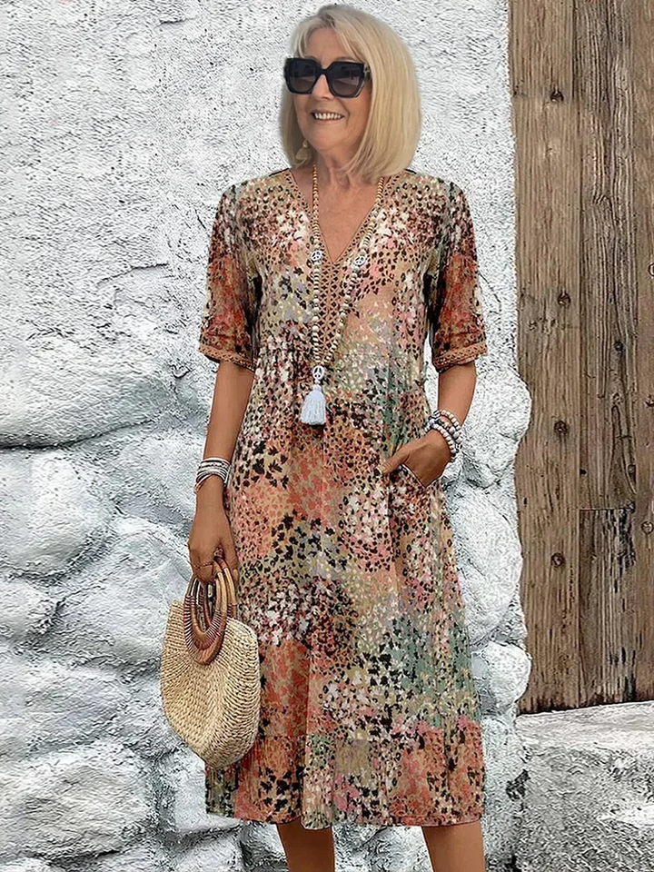Florencia™ | Canlı Midi Elbise