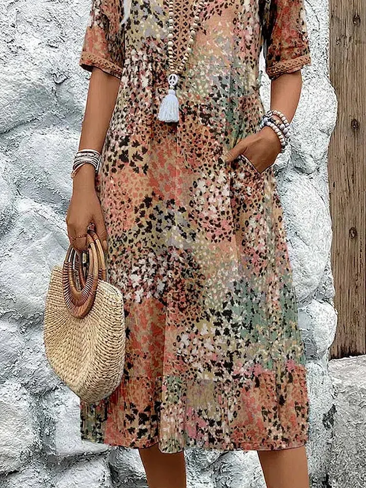 Florencia™ | Canlı Midi Elbise