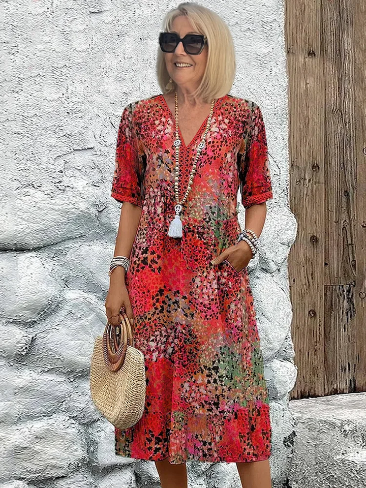 Florencia™ | Canlı Midi Elbise