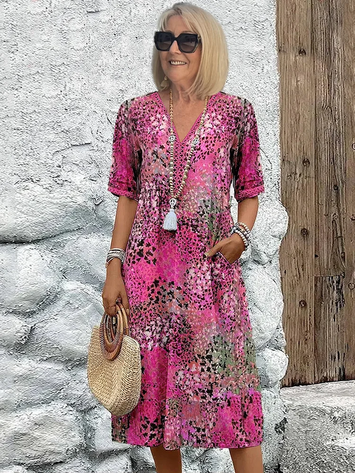 Florencia™ | Canlı Midi Elbise
