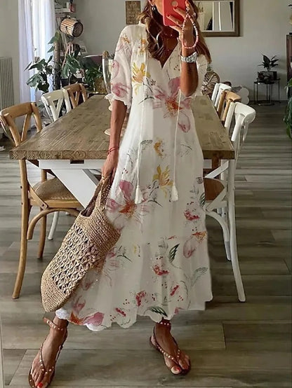 Dianna™ | Boho Karın Kapama Elbisesi